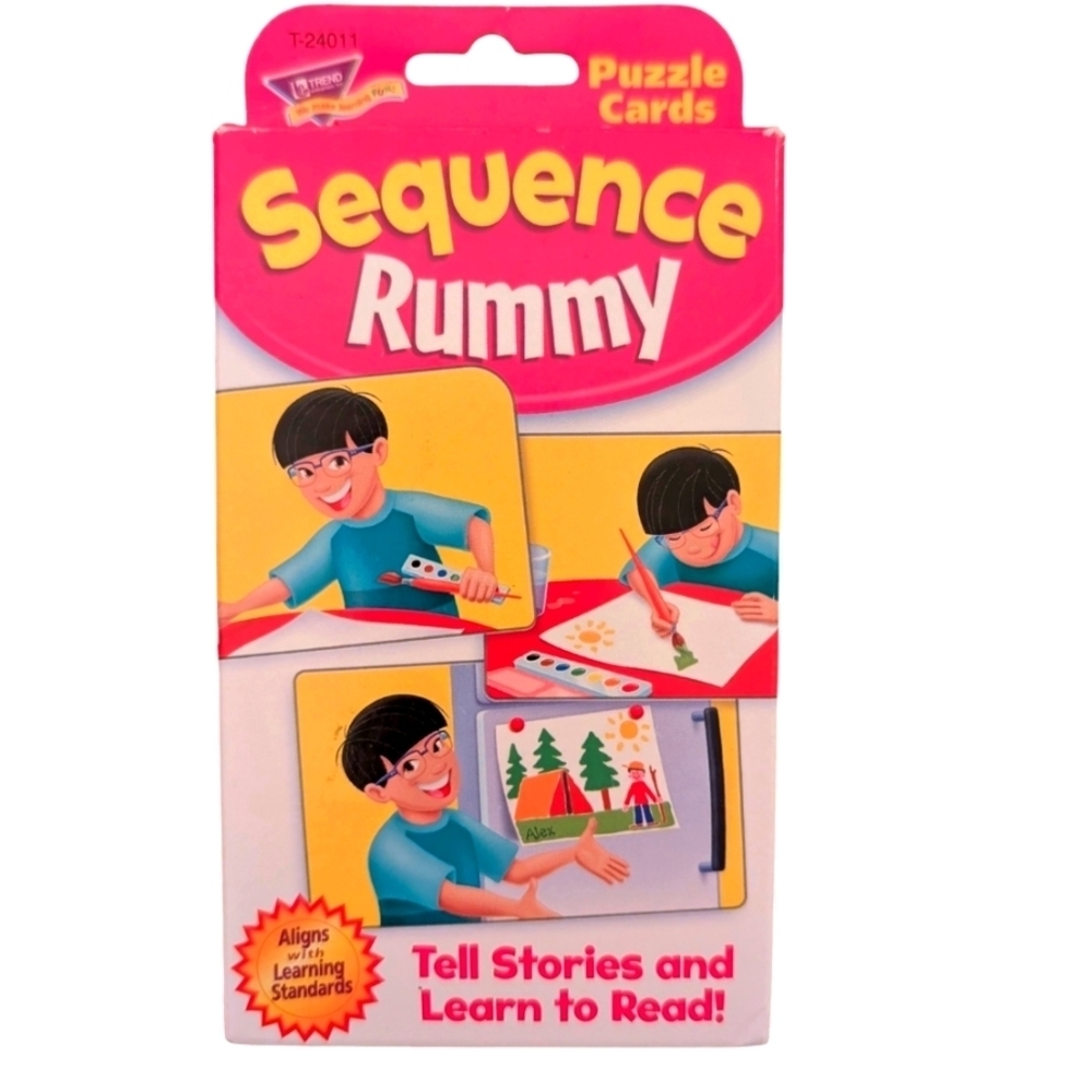 Trend Enterprises Sequence Rummy Challenge Cards Age 3 And Up - Picture 2 of 3